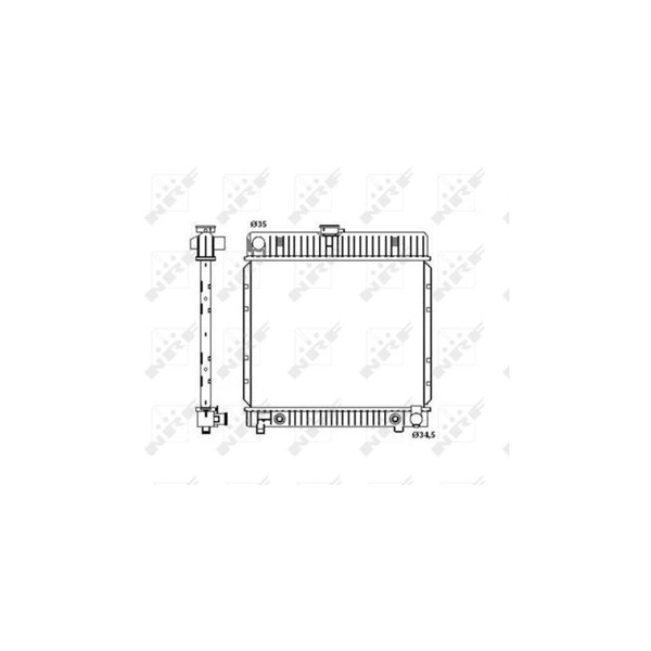 Kylare, motorkylning Nrf 514250 NRF Kylare, motorkylning Nrf 514250 NRF