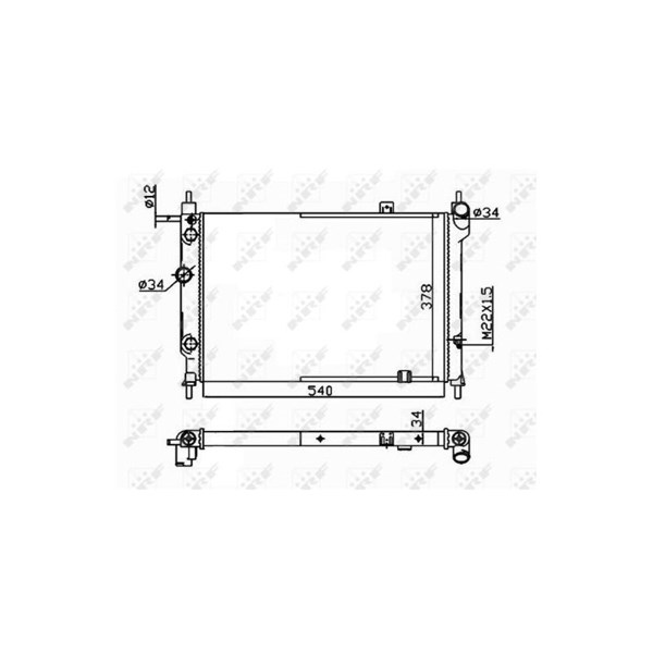 Kylare, motorkylning Nrf 514647 NRF Kylare, motorkylning Nrf 514647 NRF