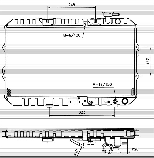 Kylare, motorkylning Nrf 516354 NRF