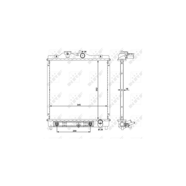 Kylare, motorkylning Nrf 516355 NRF Kylare, motorkylning Nrf 516355 NRF
