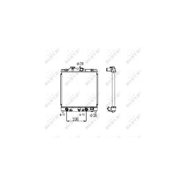 Kylare, motorkylning Nrf 516356 NRF
