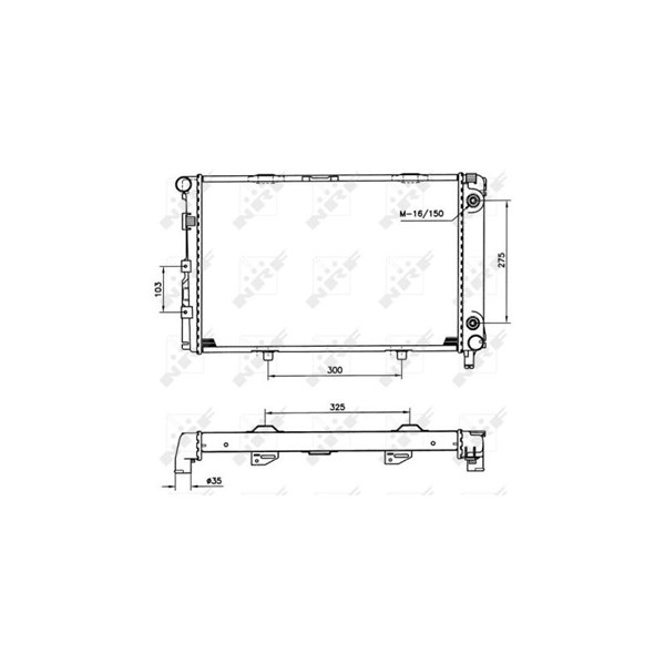 Kylare, motorkylning Nrf 516580 NRF Kylare, motorkylning Nrf 516580 NRF