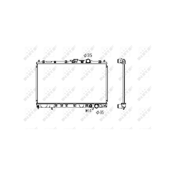 Kylare, motorkylning Nrf 516658 NRF Kylare, motorkylning Nrf 516658 NRF