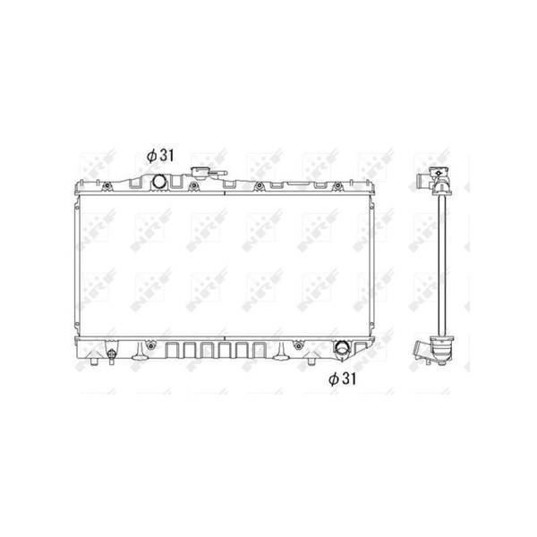 Kylare, motorkylning Nrf 516712 NRF Kylare, motorkylning Nrf 516712 NRF