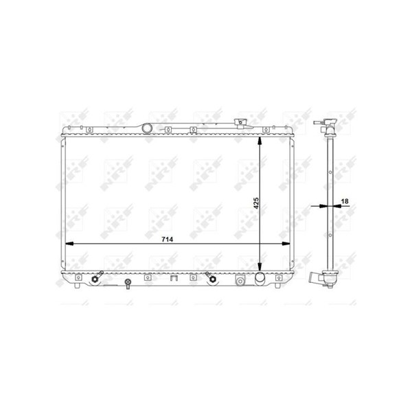 Kylare, motorkylning Nrf 516721 NRF Kylare, motorkylning Nrf 516721 NRF