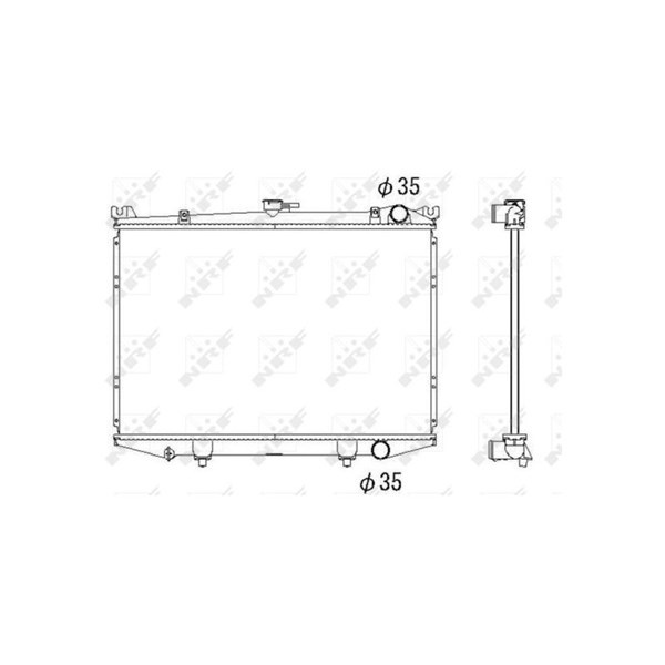 Kylare, motorkylning Nrf 516842 NRF Kylare, motorkylning Nrf 516842 NRF
