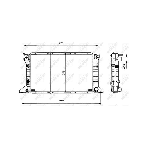 Kylare, motorkylning Nrf 517373 NRF Kylare, motorkylning Nrf 517373 NRF