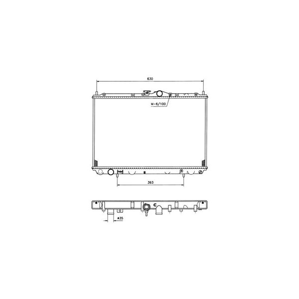 Kylare, motorkylning Nrf 519517 NRF