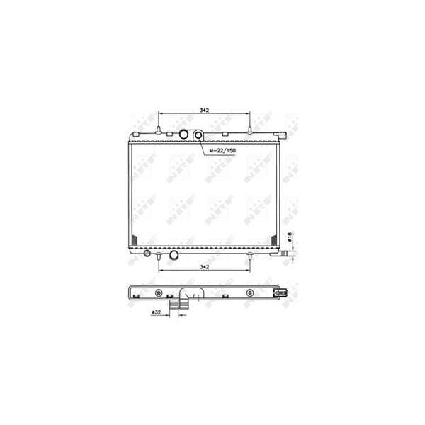 Kylare, motorkylning Nrf 519525 NRF Kylare, motorkylning Nrf 519525 NRF