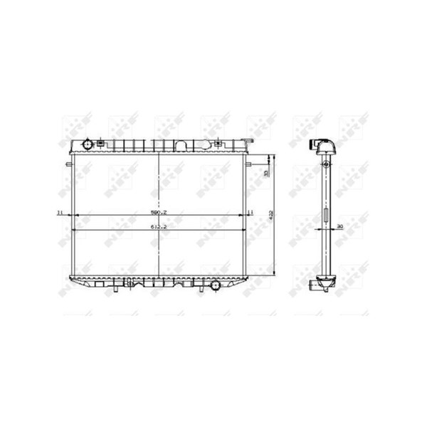 Kylare, motorkylning Nrf 519532 NRF Kylare, motorkylning Nrf 519532 NRF