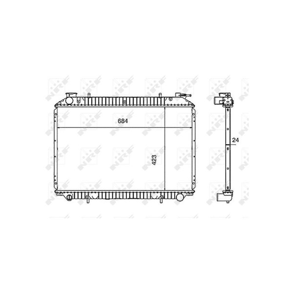 Kylare, motorkylning Nrf 519534 NRF Kylare, motorkylning Nrf 519534 NRF