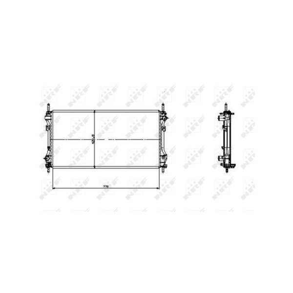Kylare, motorkylning Nrf 519697 NRF Kylare, motorkylning Nrf 519697 NRF