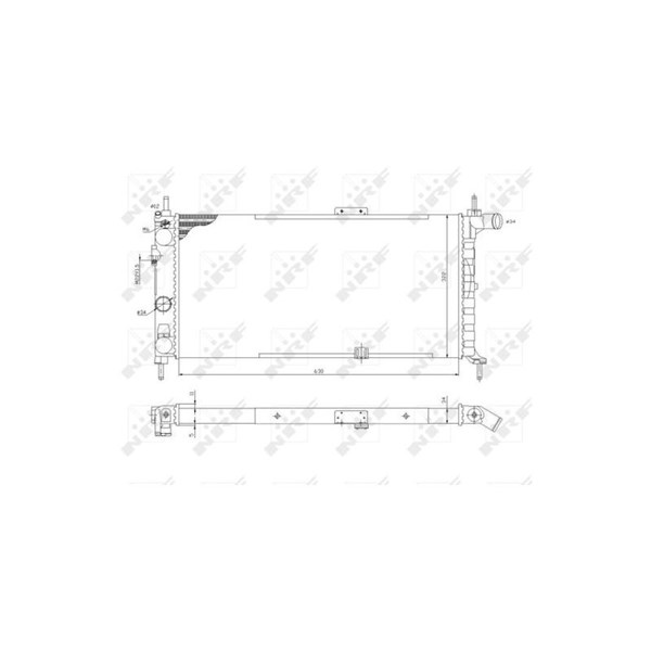 Kylare, motorkylning Nrf 52019 NRF Kylare, motorkylning Nrf 52019 NRF