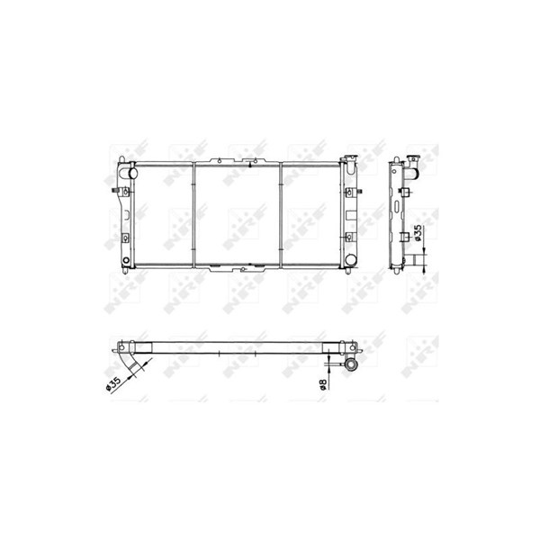 Kylare, motorkylning Nrf 52020 NRF Kylare, motorkylning Nrf 52020 NRF