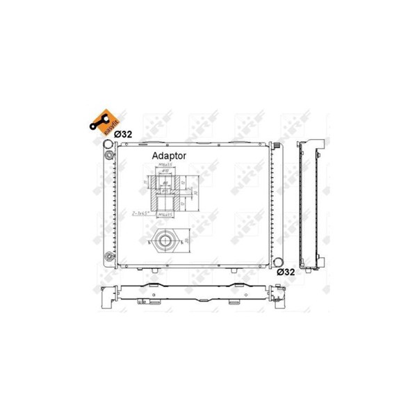 Kylare, motorkylning Nrf 52023 NRF Kylare, motorkylning Nrf 52023 NRF