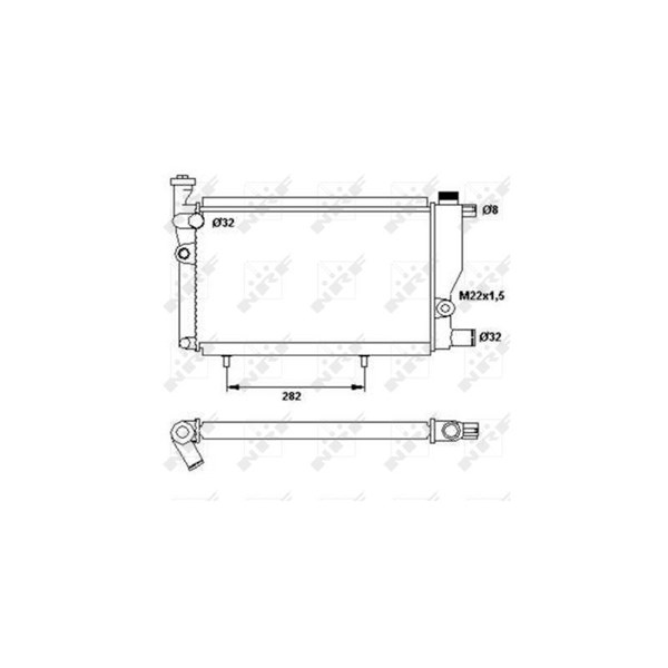 Kylare, motorkylning Nrf 52024 NRF