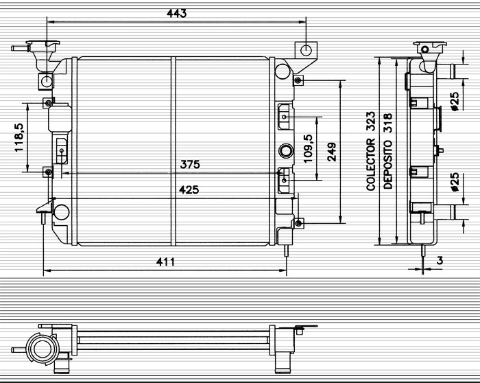 Kylare, motorkylning Nrf 52039 NRF Kylare, motorkylning Nrf 52039 NRF
