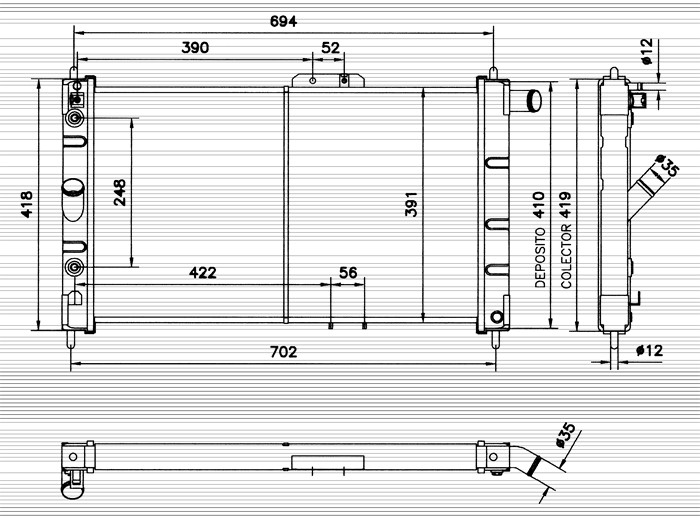 Kylare, motorkylning Nrf 52056 NRF Kylare, motorkylning Nrf 52056 NRF