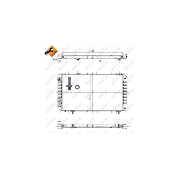 Kylare, motorkylning Nrf 52063 NRF Kylare, motorkylning Nrf 52063 NRF