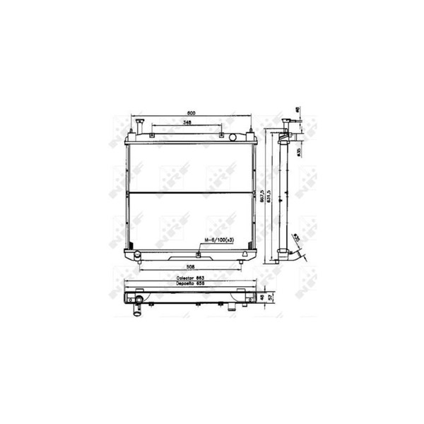 Kylare, motorkylning Nrf 52068 NRF