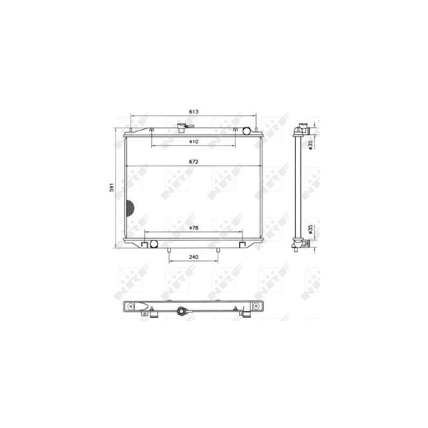 Kylare, motorkylning Nrf 52082 NRF Kylare, motorkylning Nrf 52082 NRF