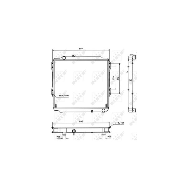 Kylare, motorkylning Nrf 52088 NRF Kylare, motorkylning Nrf 52088 NRF