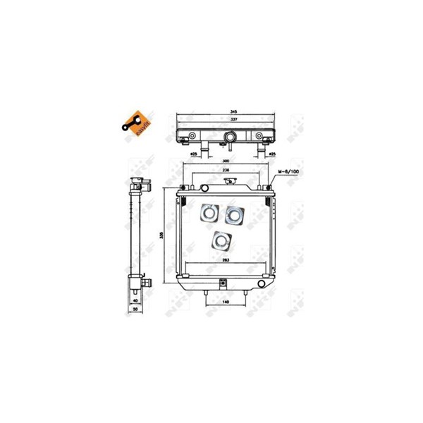 Kylare, motorkylning Nrf 52110 NRF Kylare, motorkylning Nrf 52110 NRF