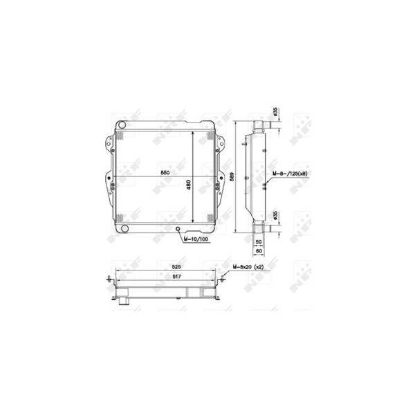 Kylare, motorkylning Nrf 52111 NRF