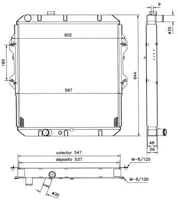 Kylare, motorkylning Nrf 52120 NRF