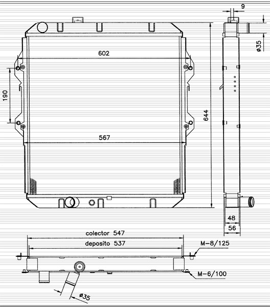Kylare, motorkylning Nrf 52120 NRF