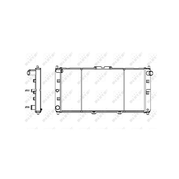 Kylare, motorkylning Nrf 52121 NRF