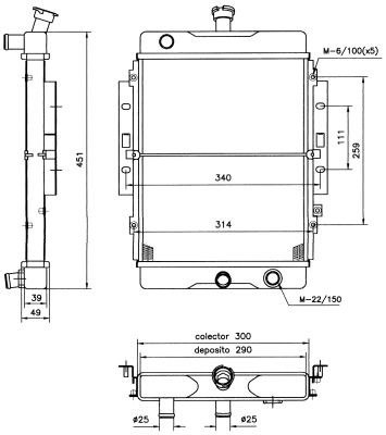 Kylare, motorkylning Nrf 52123 NRF