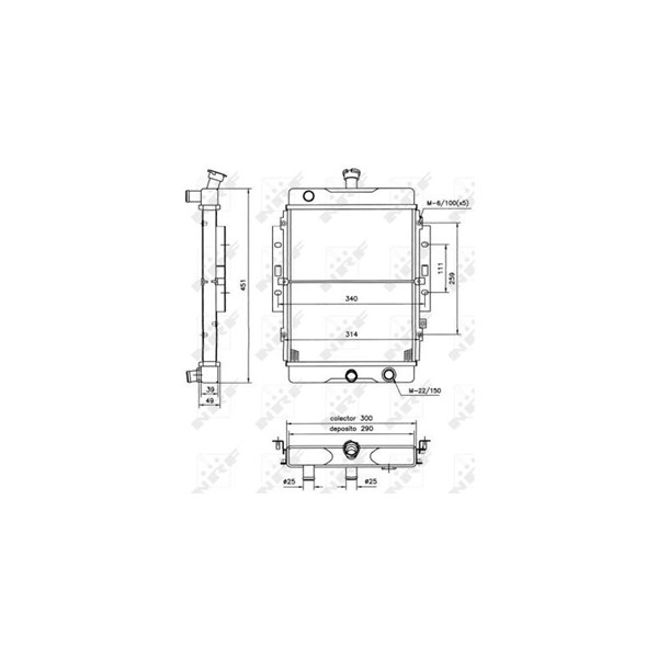 Kylare, motorkylning Nrf 52123 NRF