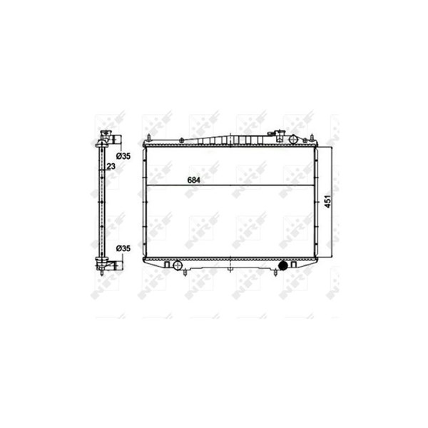 Kylare, motorkylning Nrf 52131 NRF Kylare, motorkylning Nrf 52131 NRF