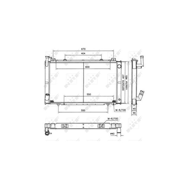 Kylare, motorkylning Nrf 52154 NRF Kylare, motorkylning Nrf 52154 NRF