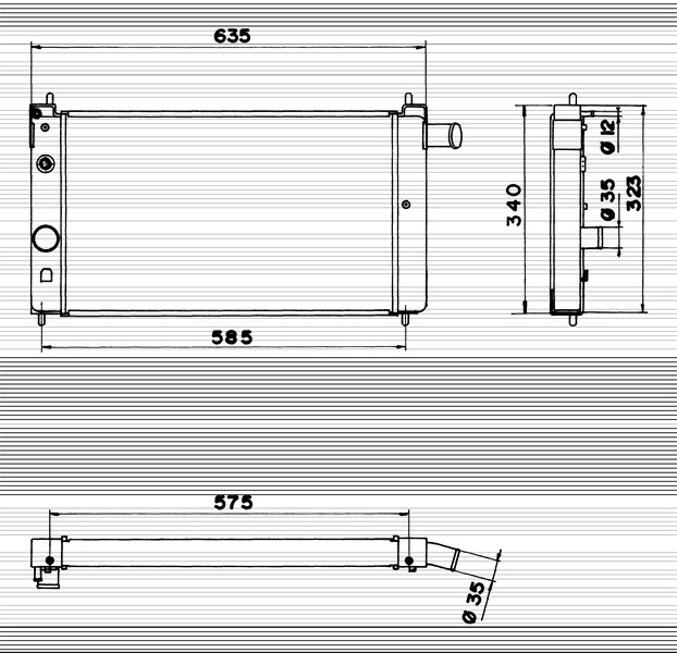 Kylare, motorkylning Nrf 52156 NRF