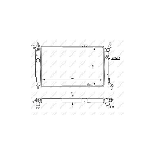 Kylare, motorkylning Nrf 52204 NRF Kylare, motorkylning Nrf 52204 NRF