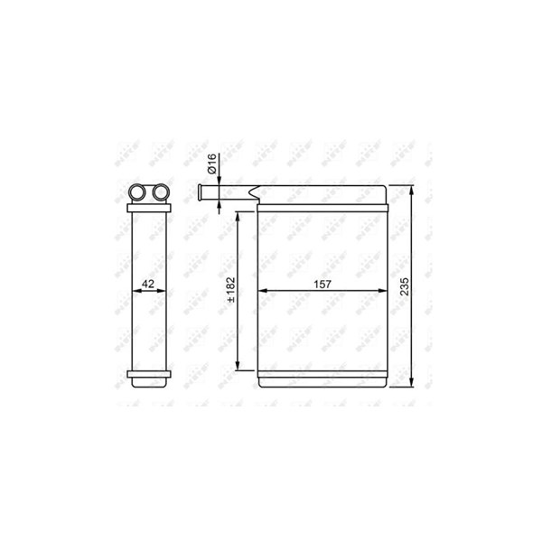 Värmeväxlare, kupévärme Nrf 52221 NRF Värmeväxlare, kupévärme Nrf 52221 NRF