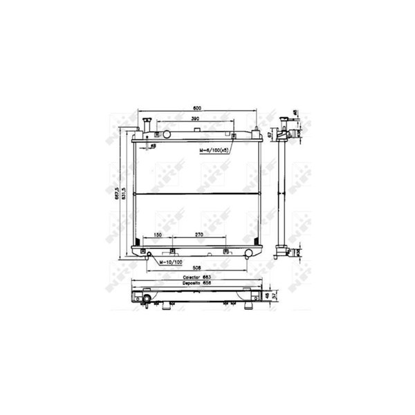 Kylare, motorkylning Nrf 52231 NRF