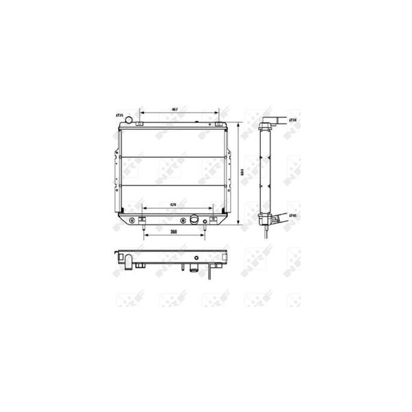 Kylare, motorkylning Nrf 52232 NRF Kylare, motorkylning Nrf 52232 NRF