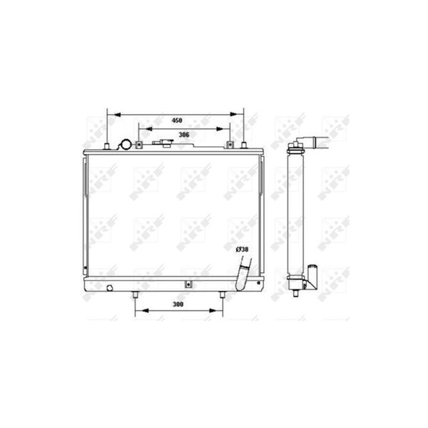 Kylare, motorkylning Nrf 52233 NRF