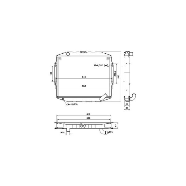 Kylare, motorkylning Nrf 52282 NRF