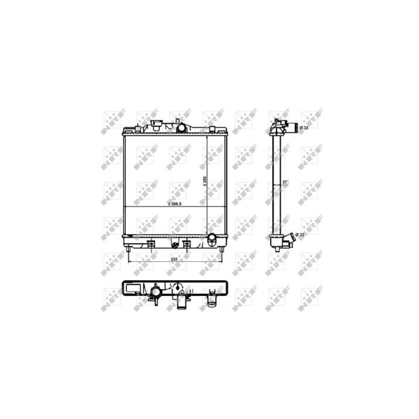 Kylare, motorkylning Nrf 526356 NRF Kylare, motorkylning Nrf 526356 NRF