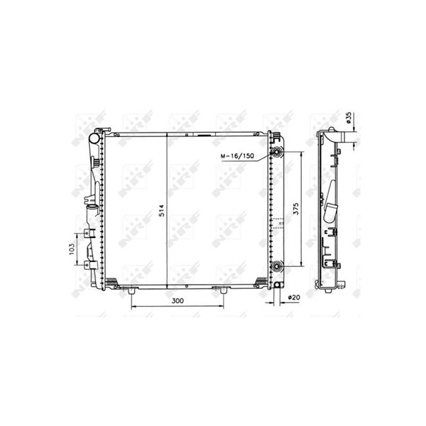 Kylare, motorkylning Nrf 526573 NRF