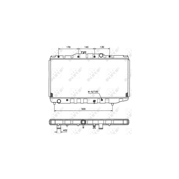Kylare, motorkylning Nrf 526711 NRF