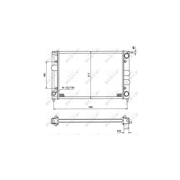 Kylare, motorkylning Nrf 529505 NRF Kylare, motorkylning Nrf 529505 NRF