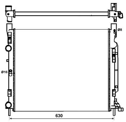 Kylare, motorkylning Nrf 53002 NRF