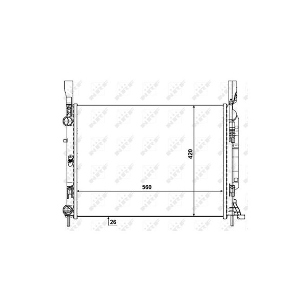 Kylare, motorkylning Nrf 53004 NRF Kylare, motorkylning Nrf 53004 NRF