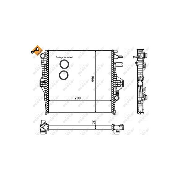 Kylare, motorkylning Nrf 53005 NRF Kylare, motorkylning Nrf 53005 NRF