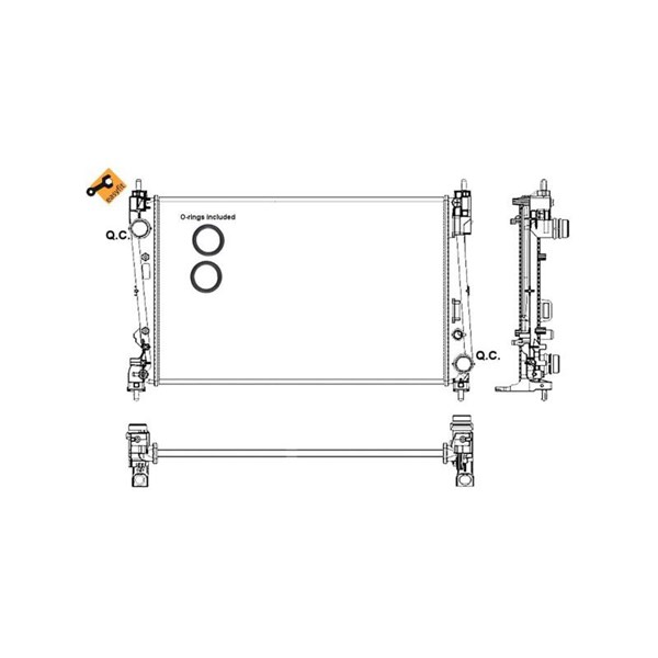 Kylare, motorkylning Nrf 53017 NRF Kylare, motorkylning Nrf 53017 NRF